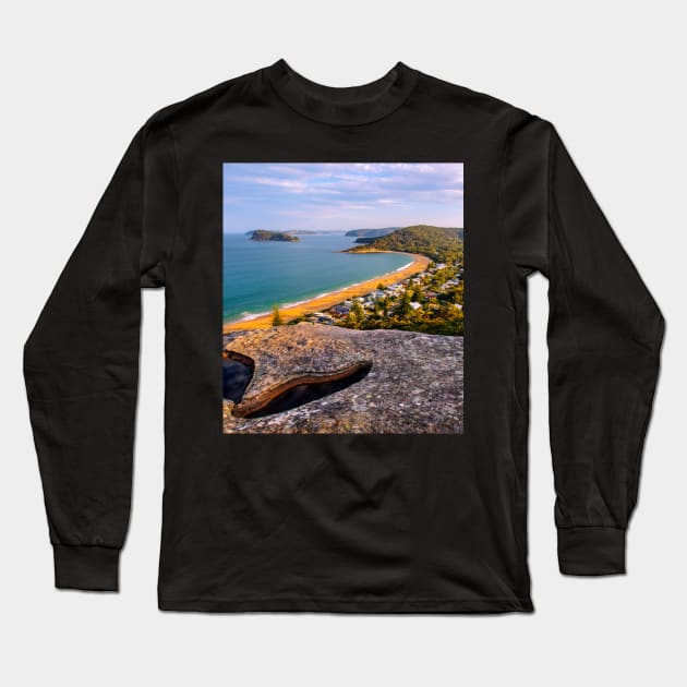 Pearl Beach, Central Coast, NSW, Australia Long Sleeve T-Shirt by Upbeat Traveler